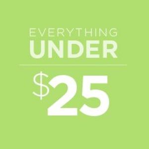 it’s all $25 or less!